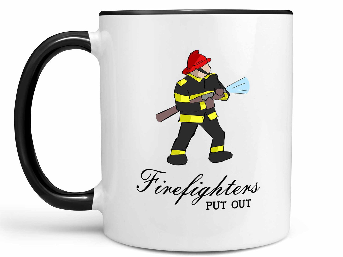 Firefighters Put Out Coffee Mug
