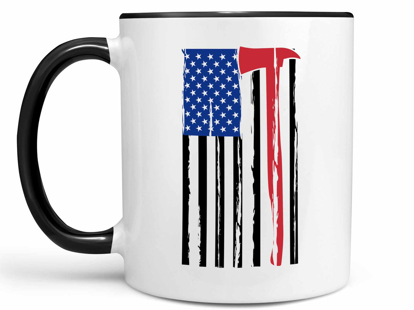 Firefighter Axe Flag Coffee Mug