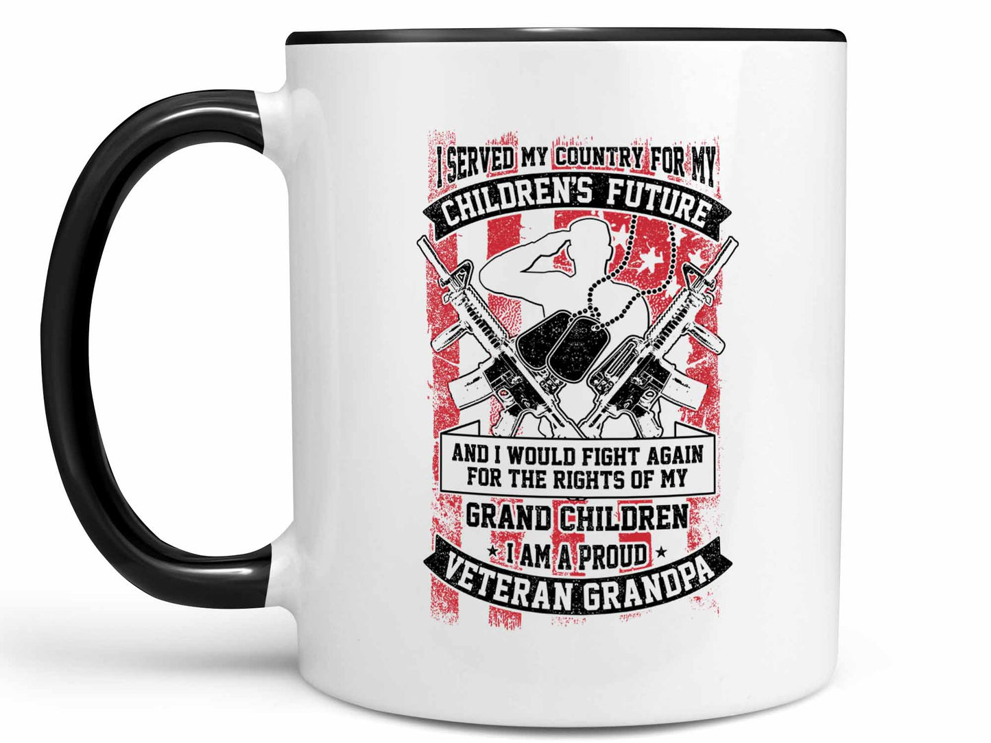 Proud Veteran Grandpa Coffee Mug