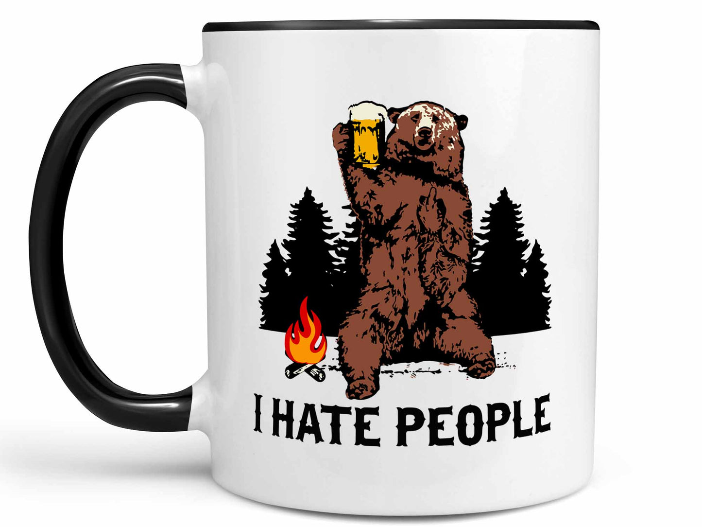 I Hate People Bear Coffee Mug