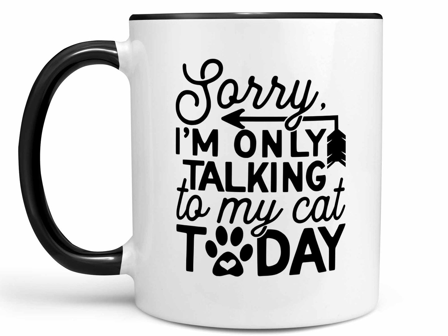 Talking to My Cat Coffee Mug