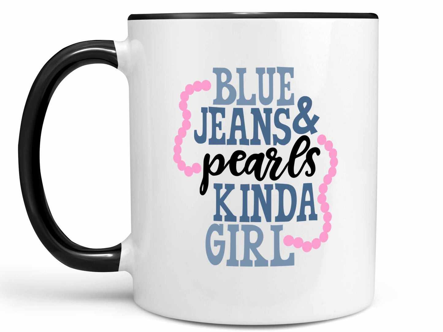 Blue Jeans and Pearls Coffee Mug