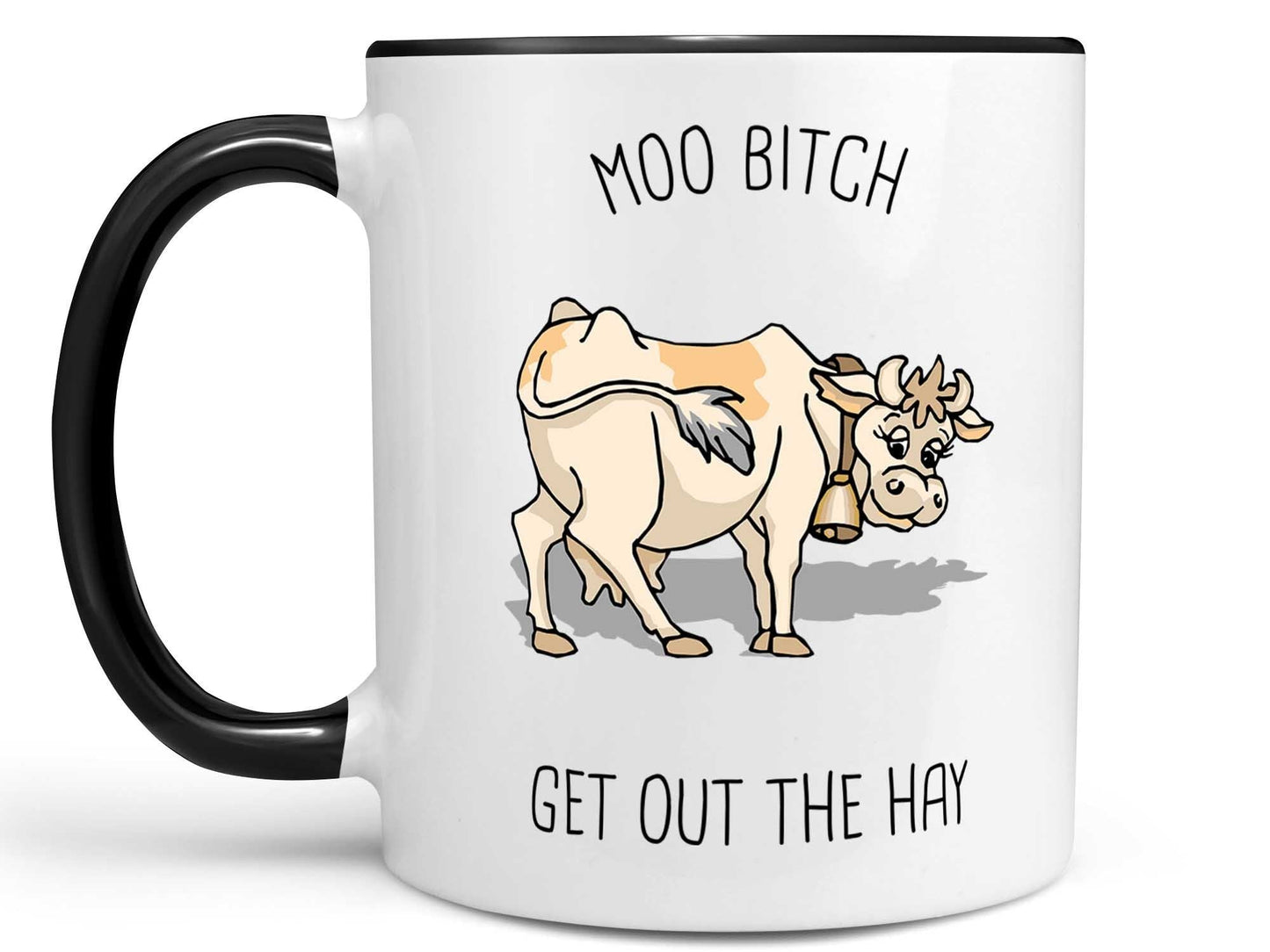 Get Out the Hay Cow Coffee Mug