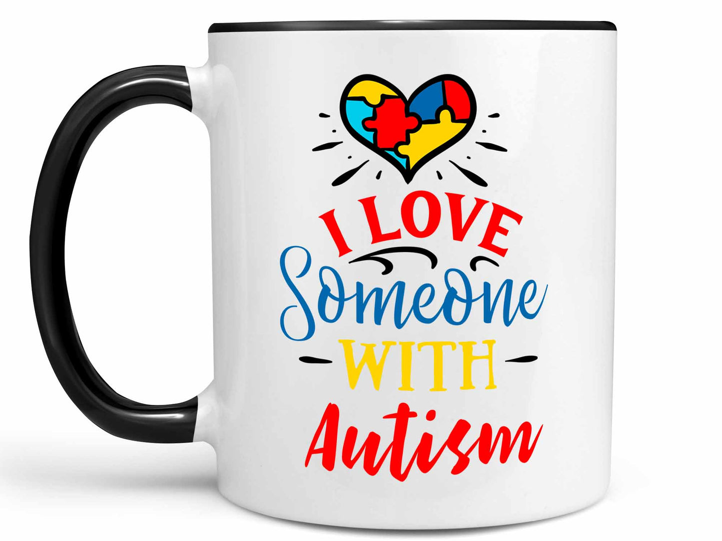 I Love Someone with Autism Coffee Mug