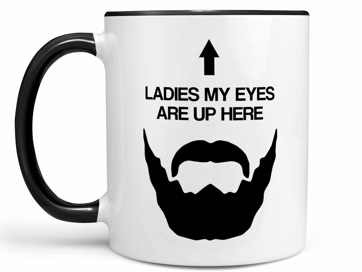 Eyes Up Here Beard Coffee Mug
