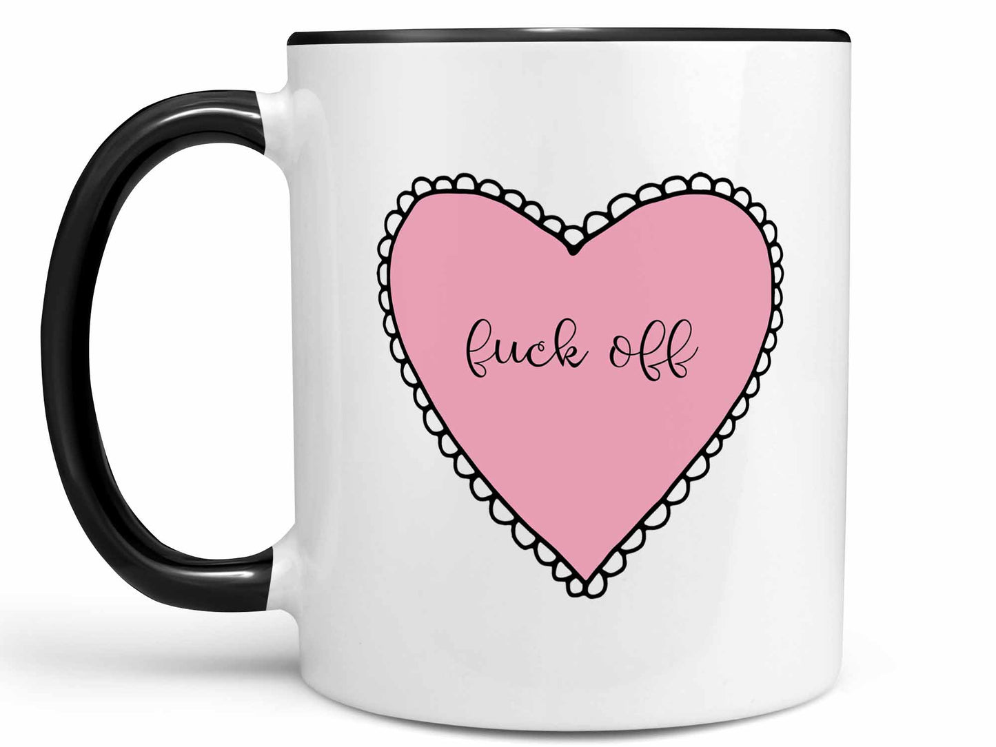 Fuck Off Heart Coffee Mug
