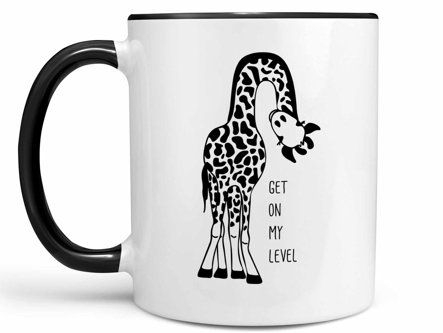 Get On My Level Giraffe Coffee Mug