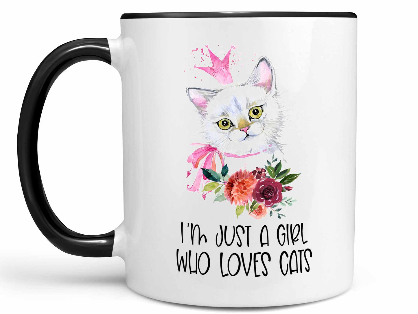 Girl Who Loves Cats Coffee Mug