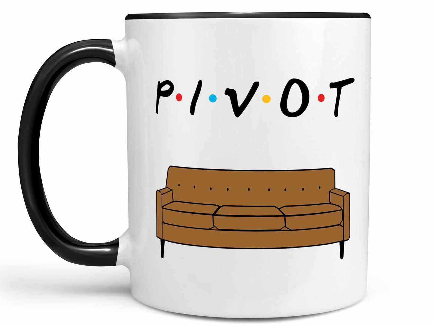 Pivot Couch Friends Coffee Mug