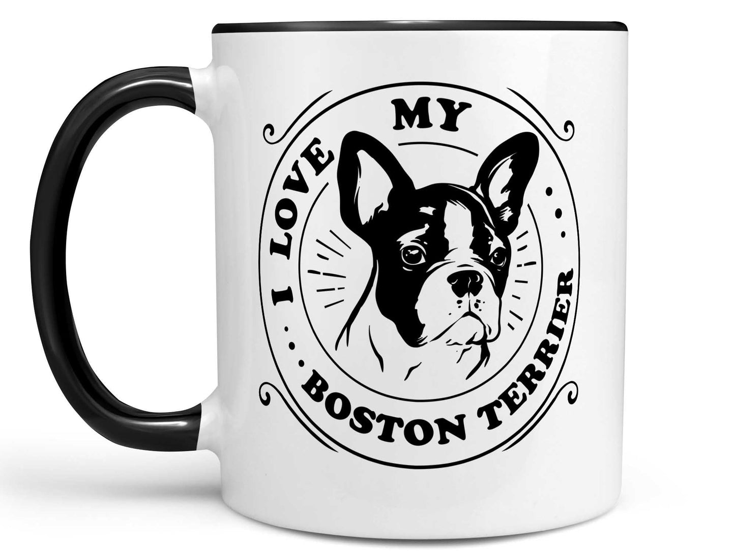 I Love My Boston Terrier Coffee Mug