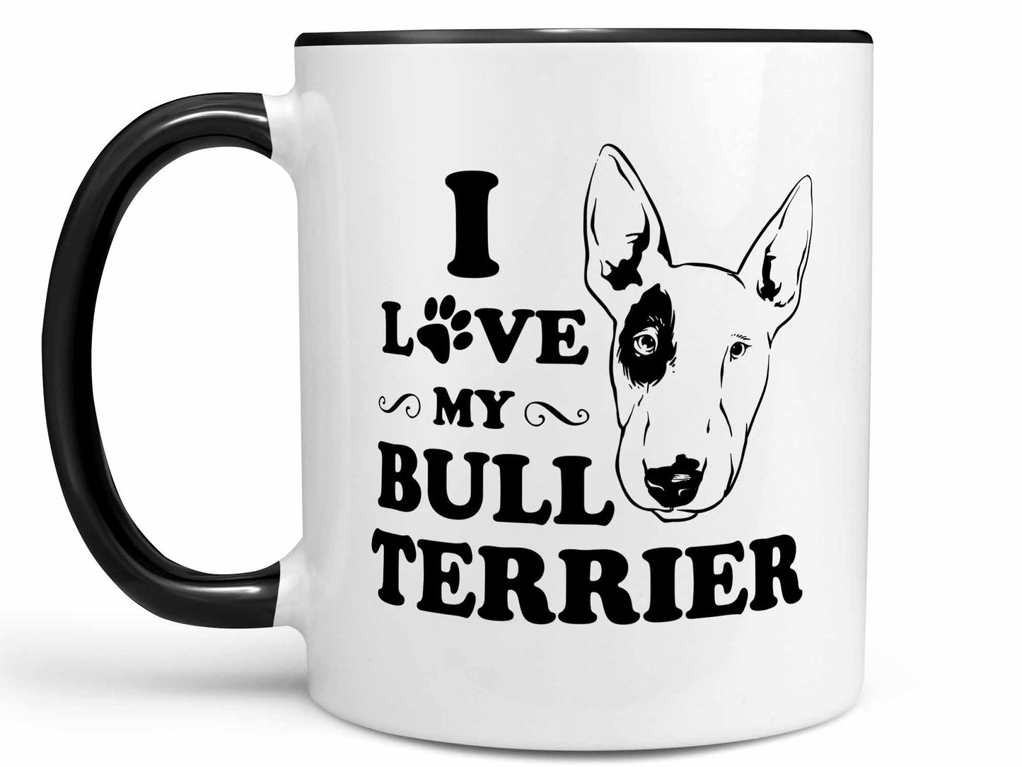 I Love My Bull Terrier Coffee Mug