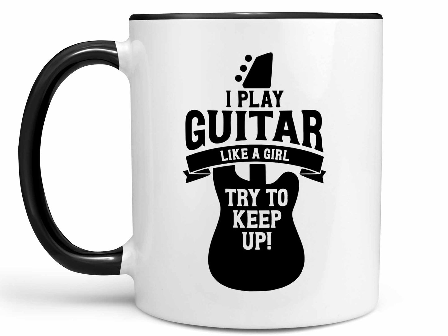 Guitar Like a Girl Coffee Mug