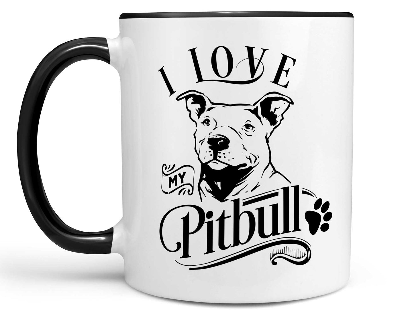 I Love My Pitbull Coffee Mug