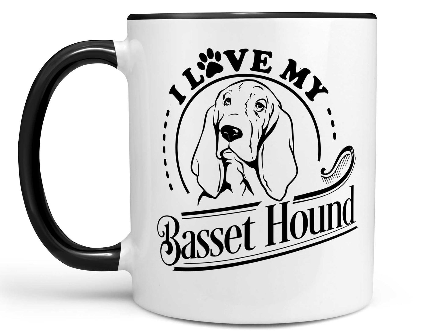 I Love My Basset Hound Coffee Mug