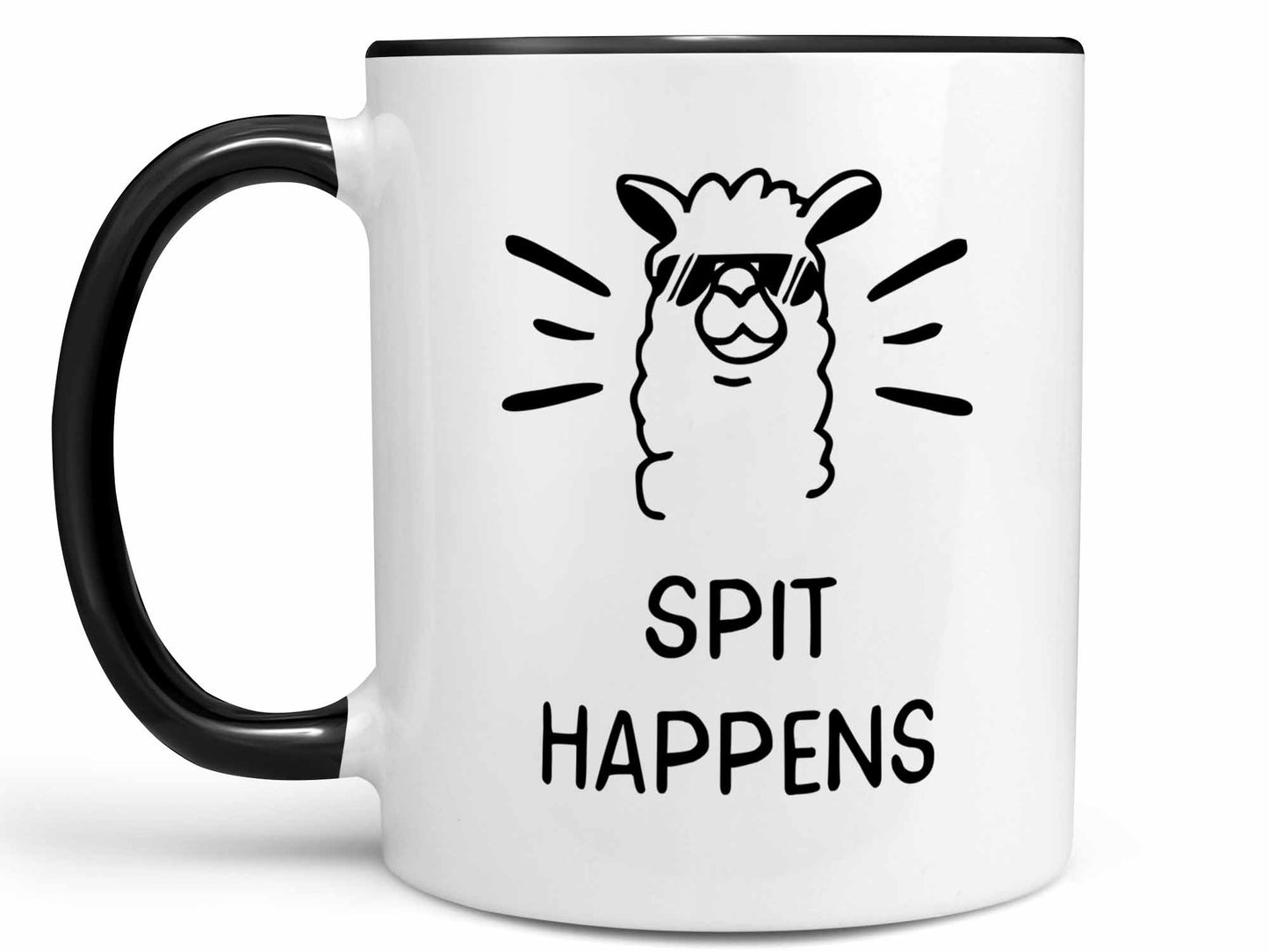 Spit Happens Llama Coffee Mug