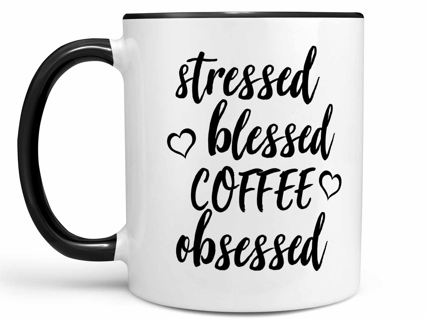 Stressed Blessed Coffee Obsessed Coffee Mug