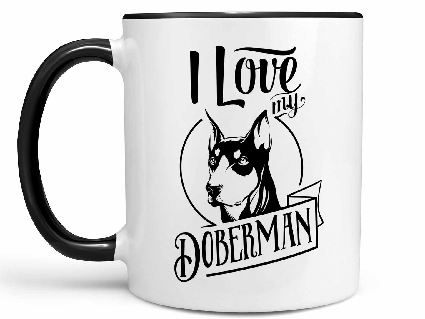 I Love My Doberman Coffee Mug