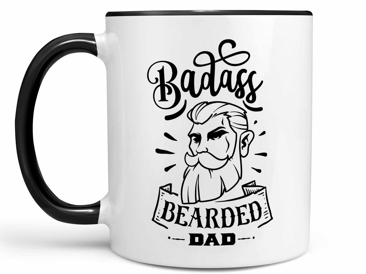 Badass Bearded Dad Coffee Mug