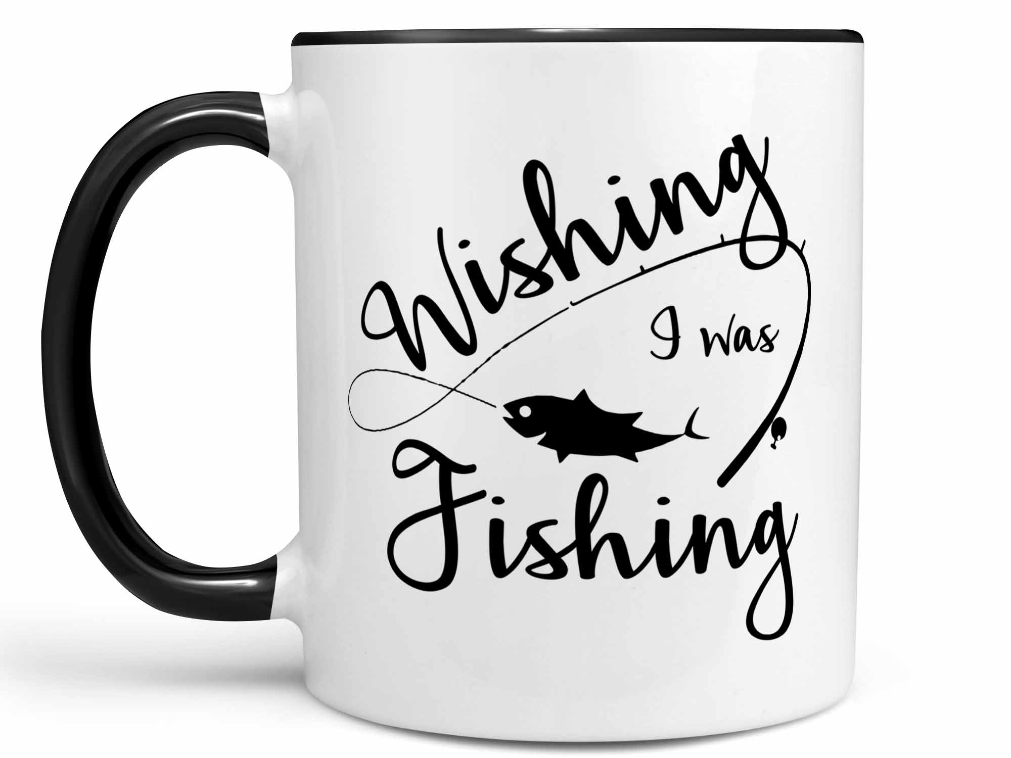 Wishing I Was Fishing Coffee Mug