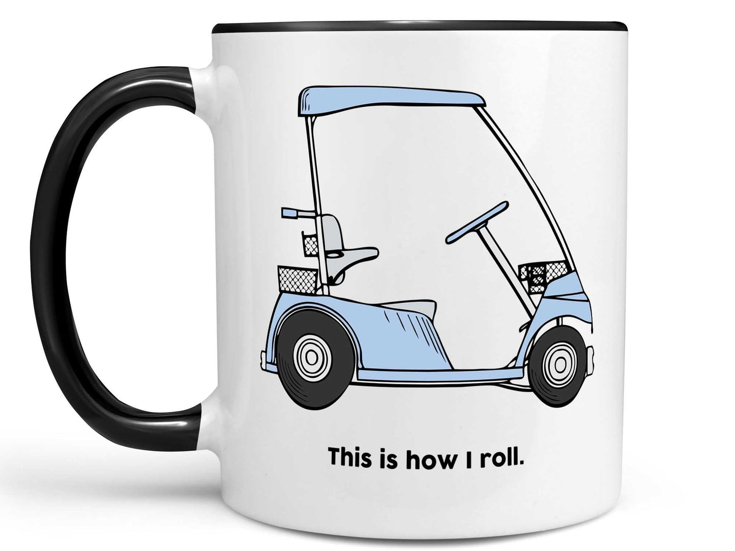 How I Roll Golf Cart Coffee Mug