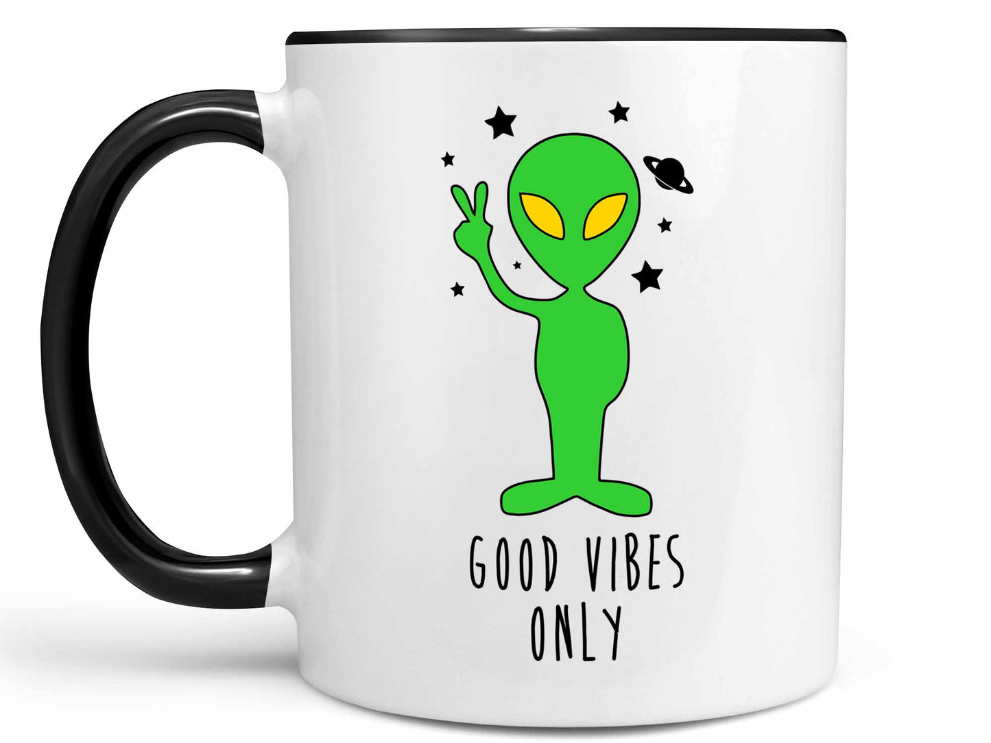 Good Vibes Only Alien Coffee Mug