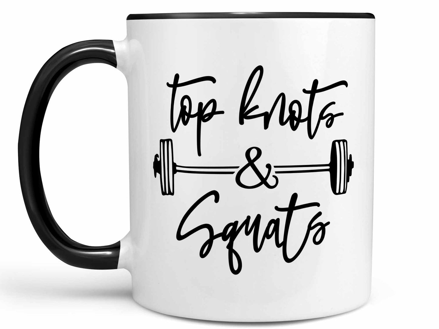 Top Knots and Squats Coffee Mug