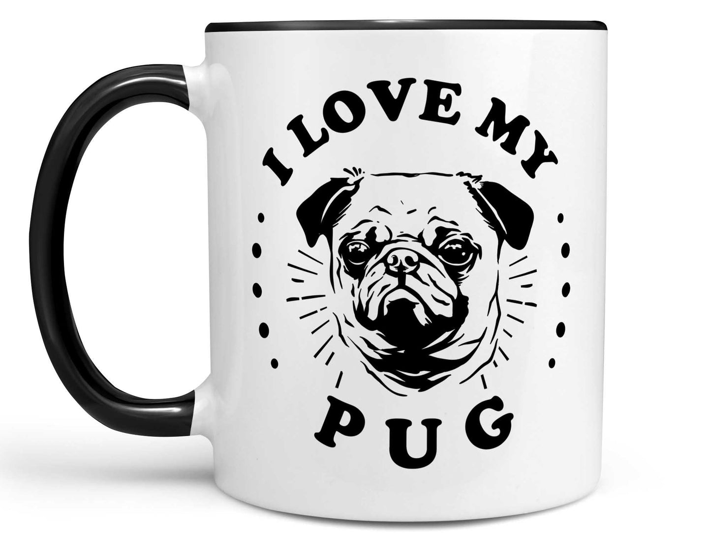 I Love My Pug Coffee Mug