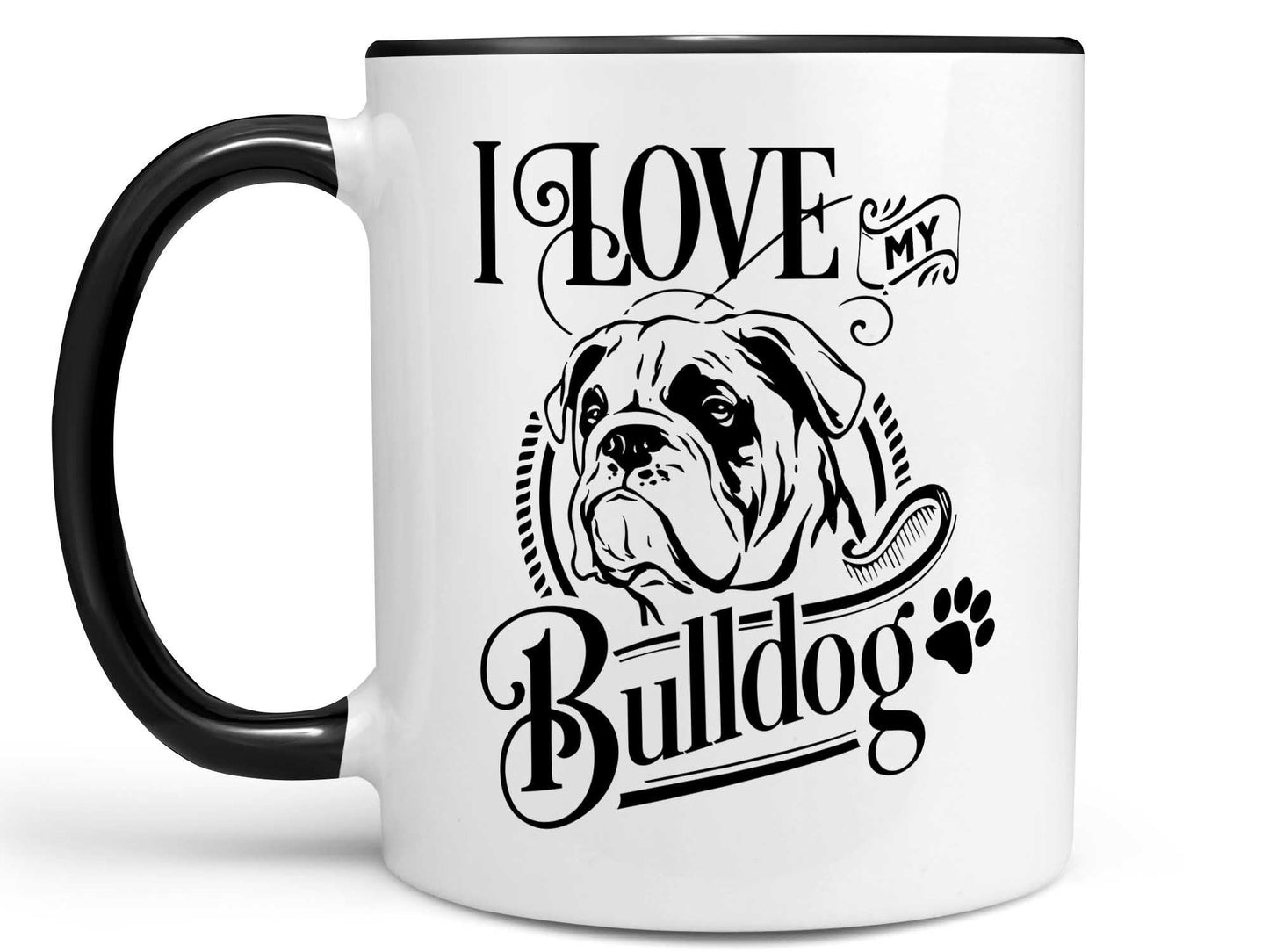 I Love My Bulldog Coffee Mug