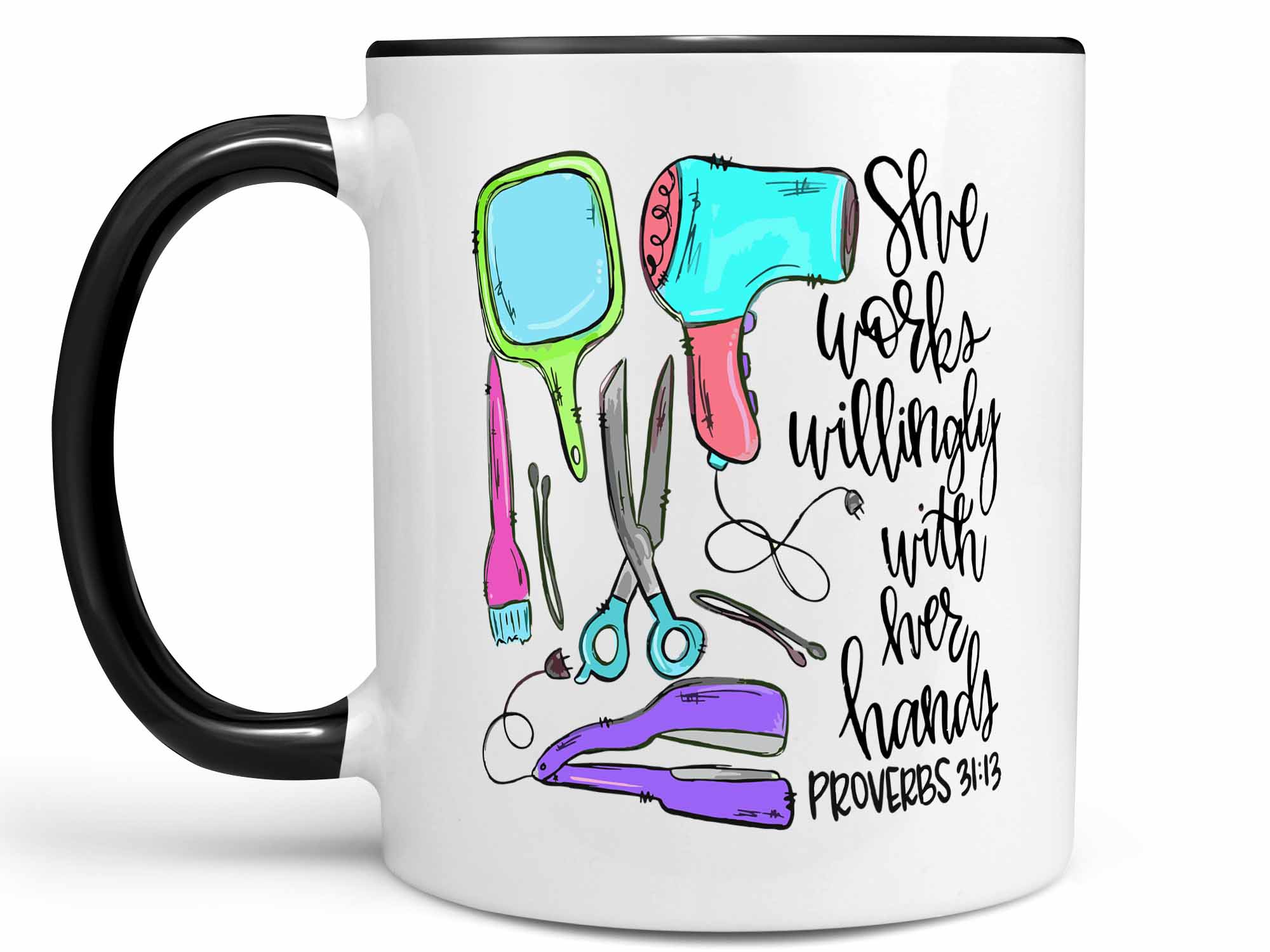With Her Hands Stylist Coffee Mug