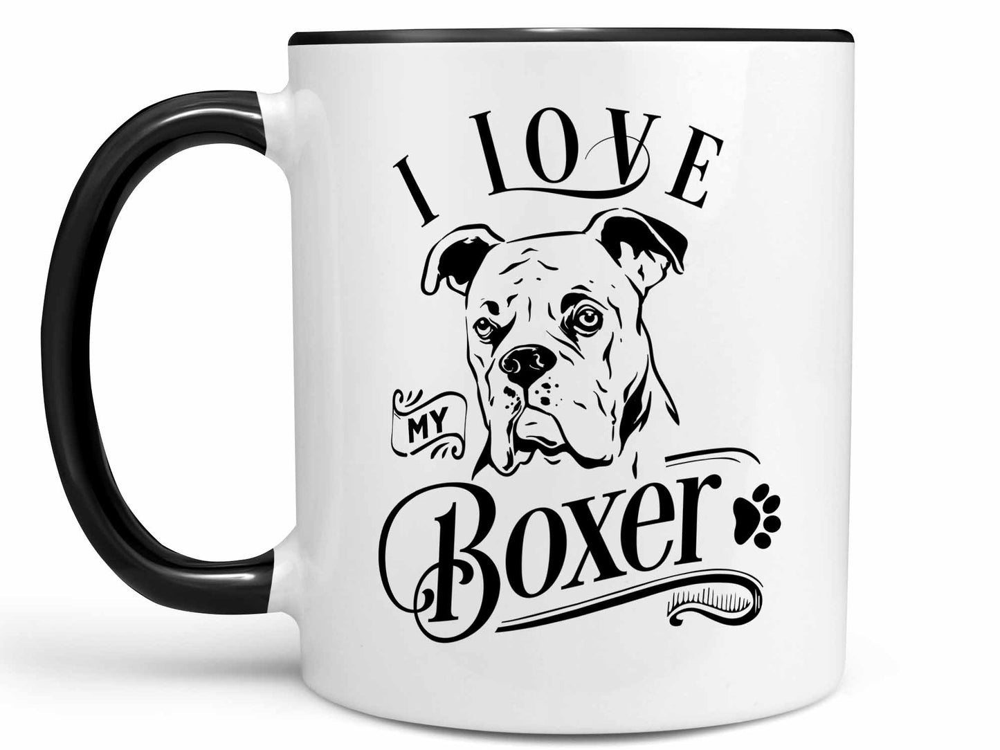 I Love My Boxer Coffee Mug