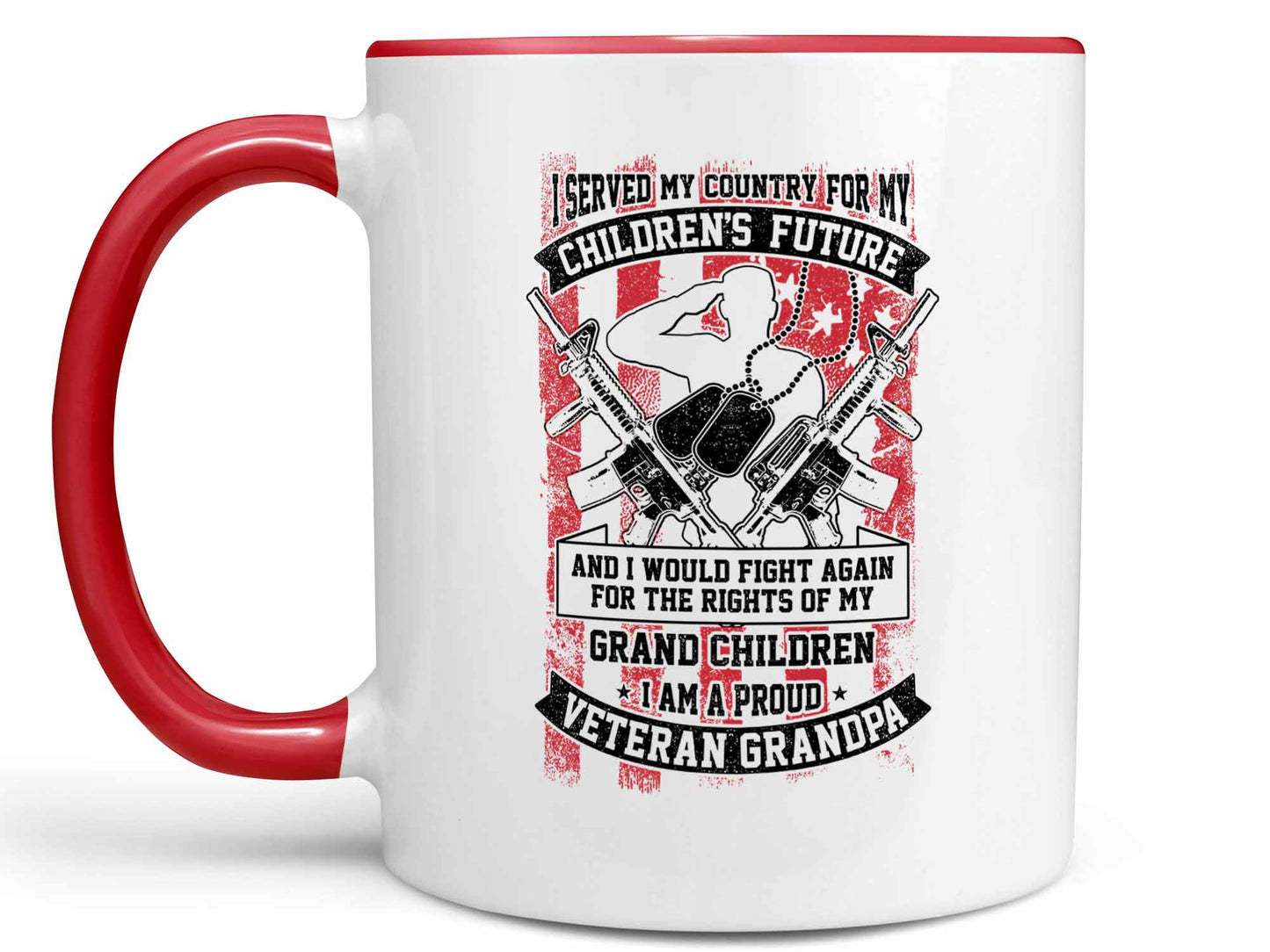 Proud Veteran Grandpa Coffee Mug