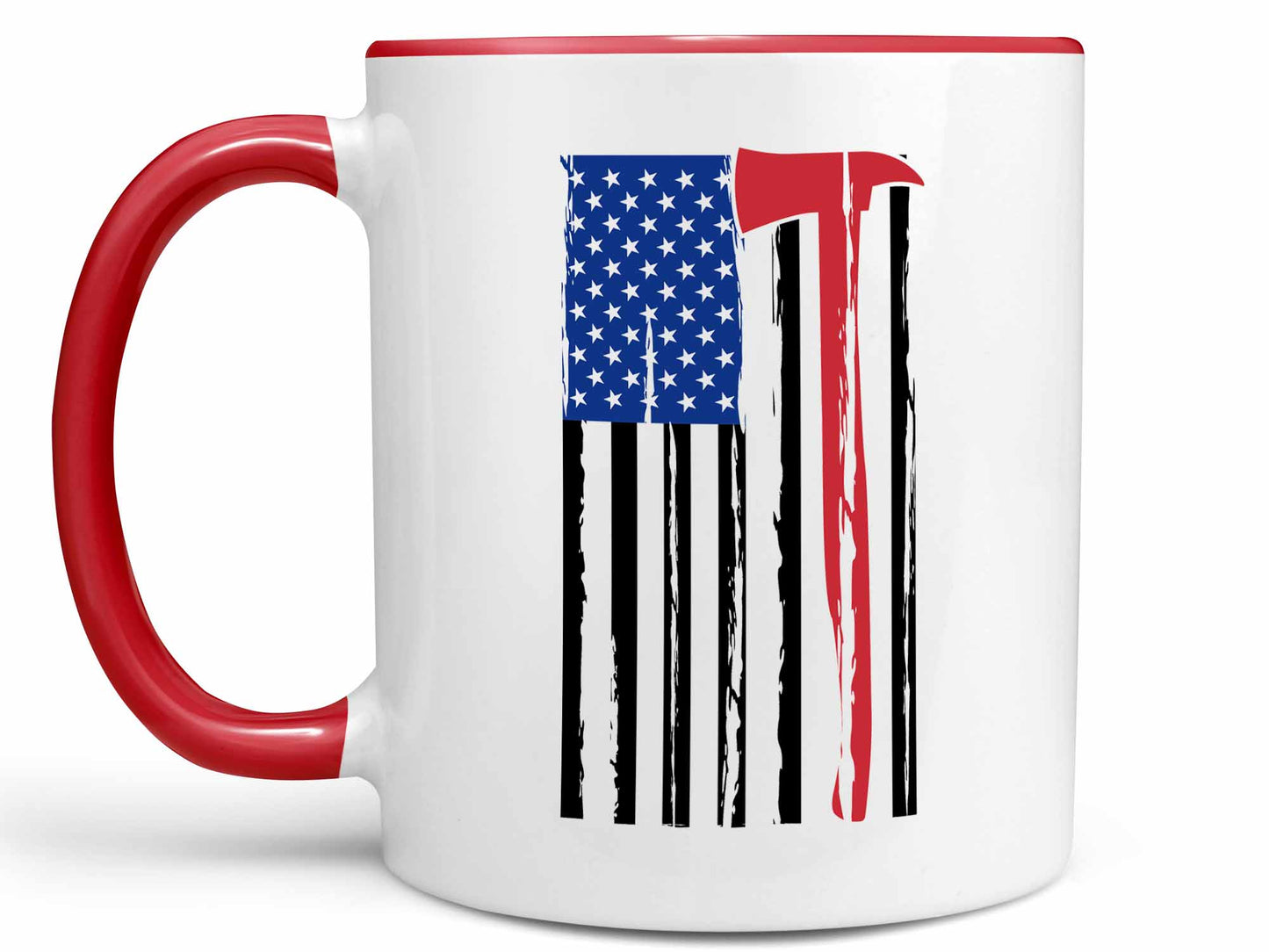 Firefighter Axe Flag Coffee Mug