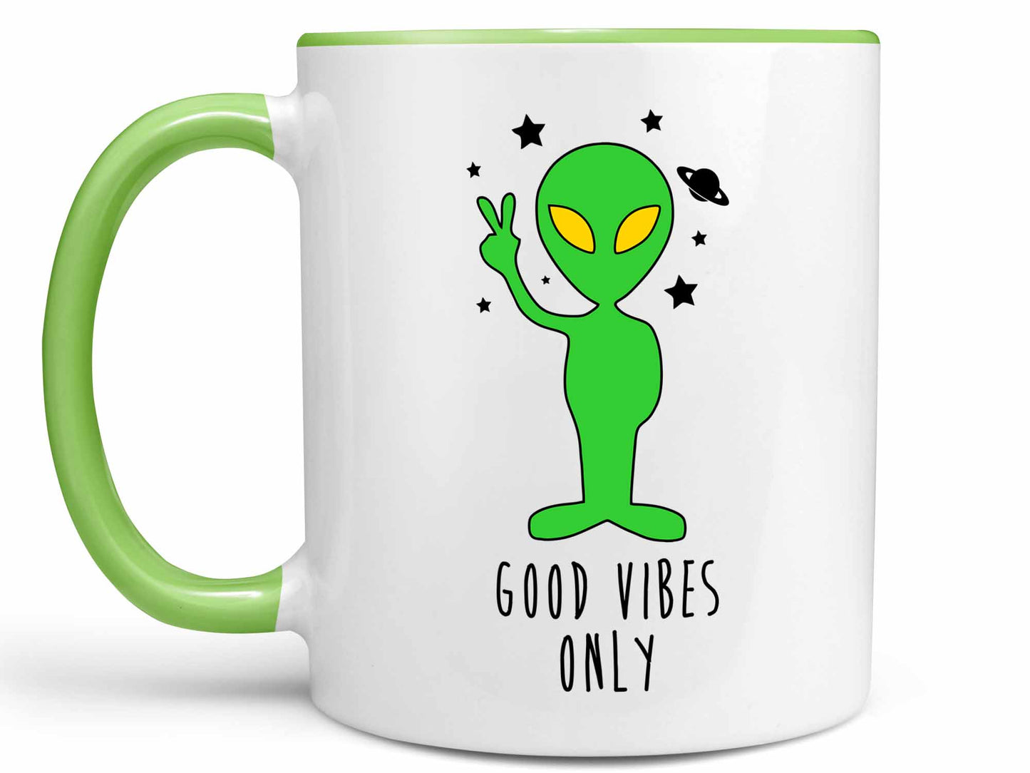 Good Vibes Only Alien Coffee Mug