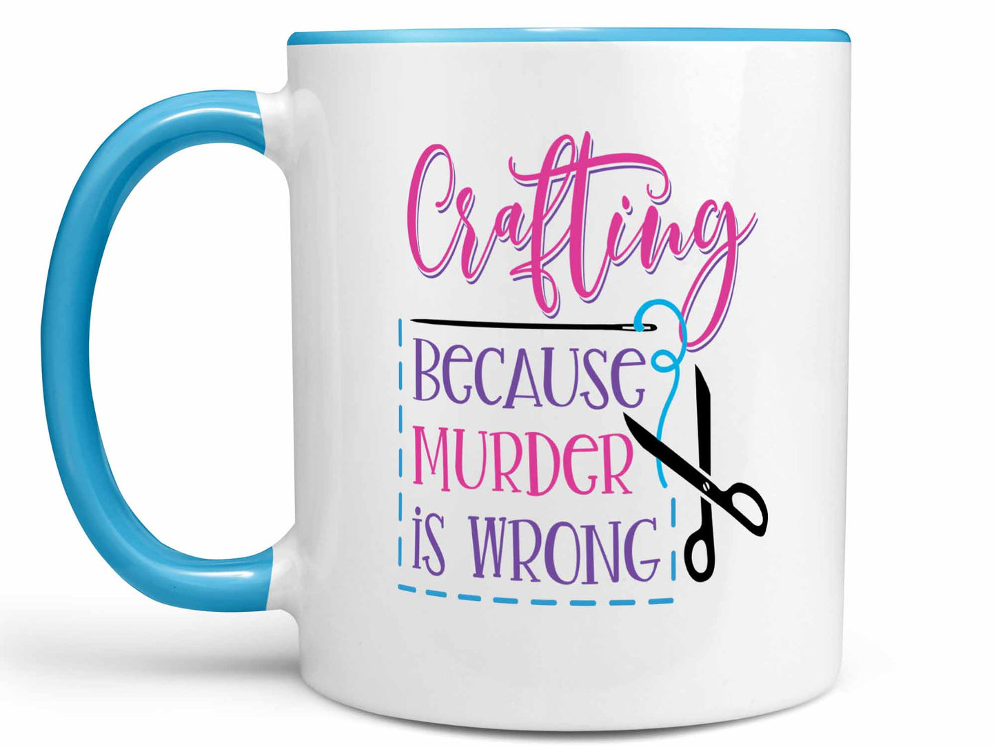 Crafting Because Murder Coffee Mug