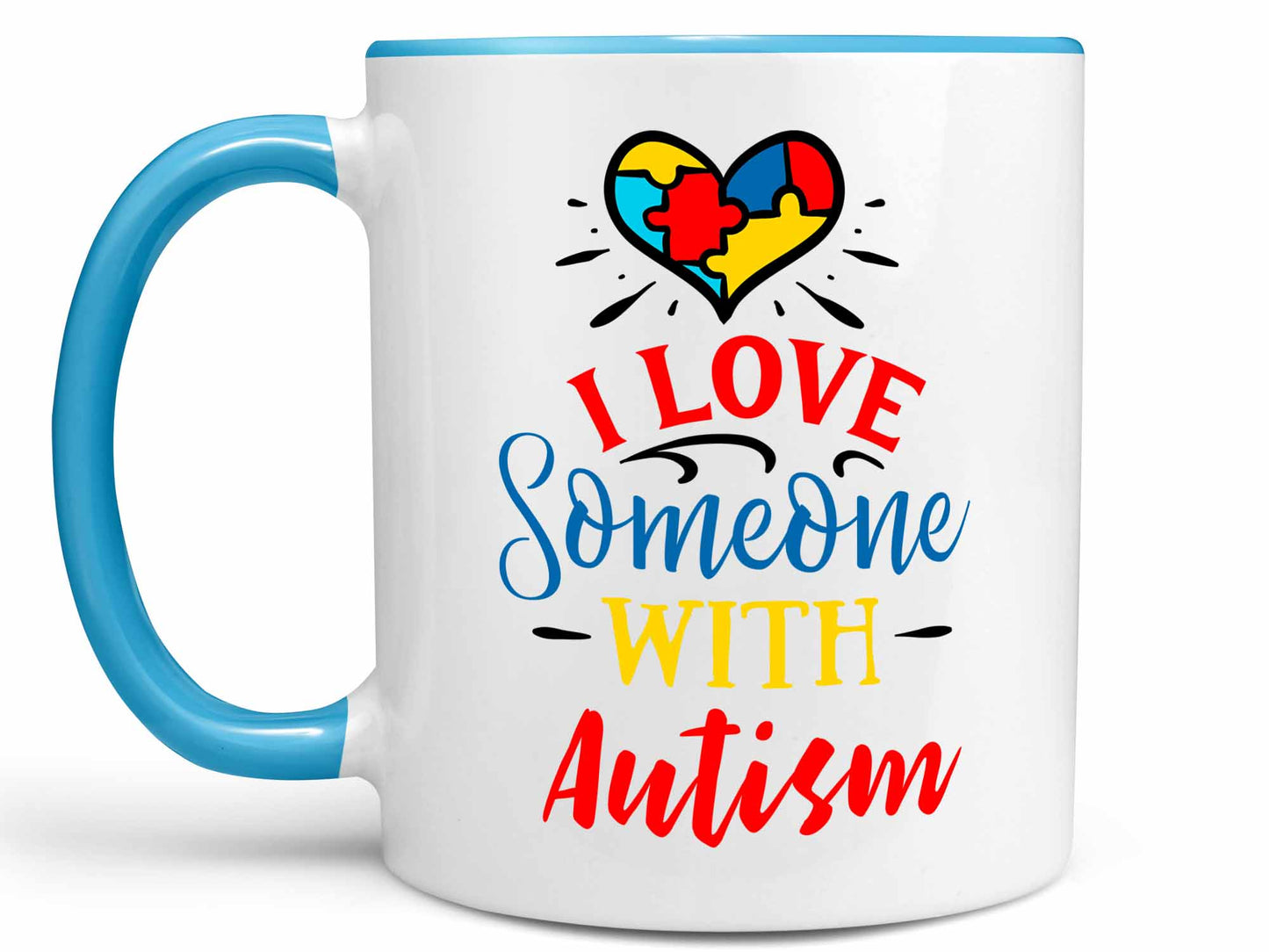 I Love Someone with Autism Coffee Mug