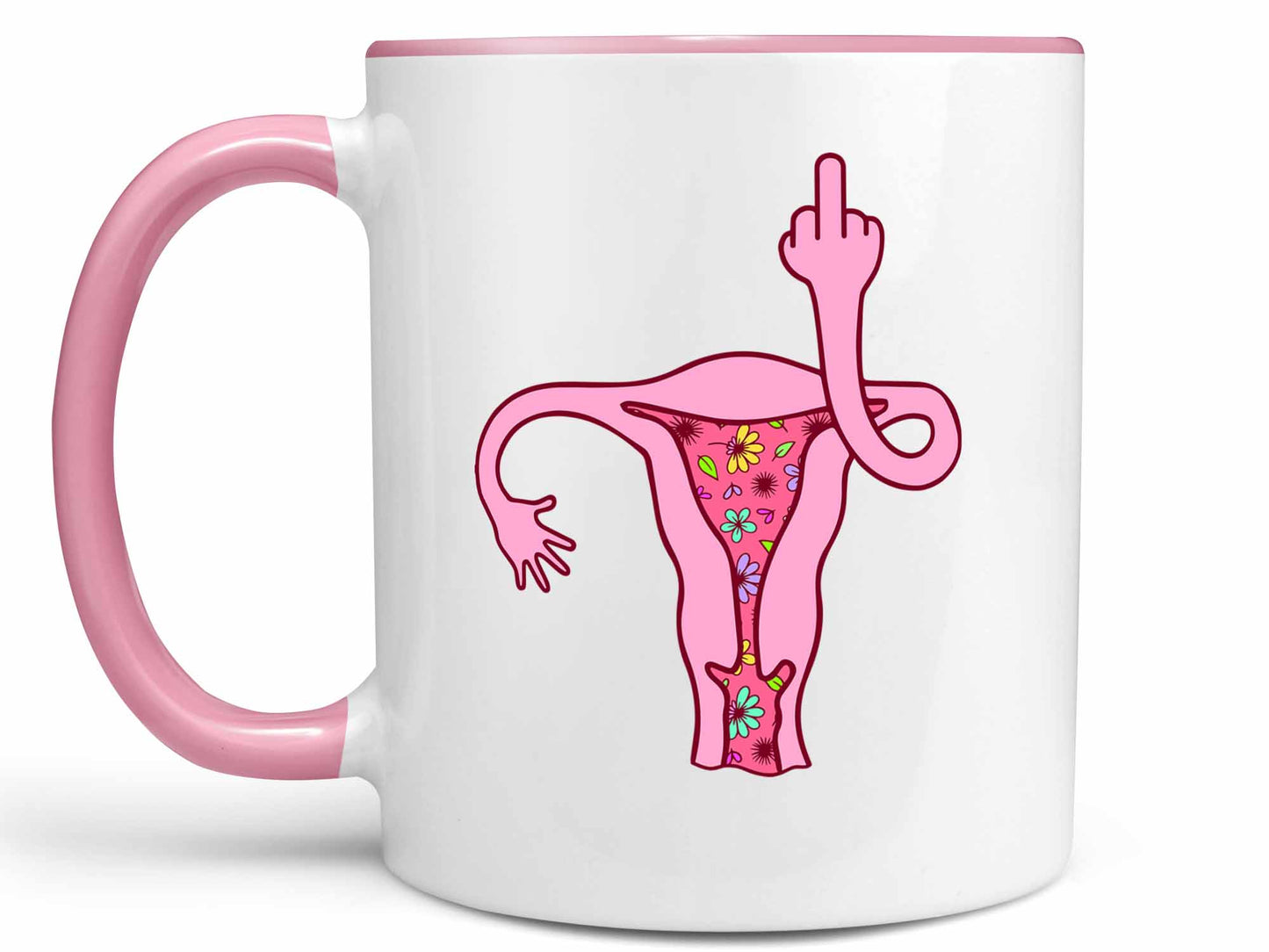 Uterus Middle Finger Coffee Mug