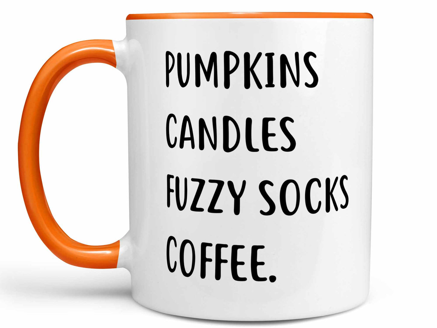 Pumpkins Candles Fuzzy Socks Coffee Mug