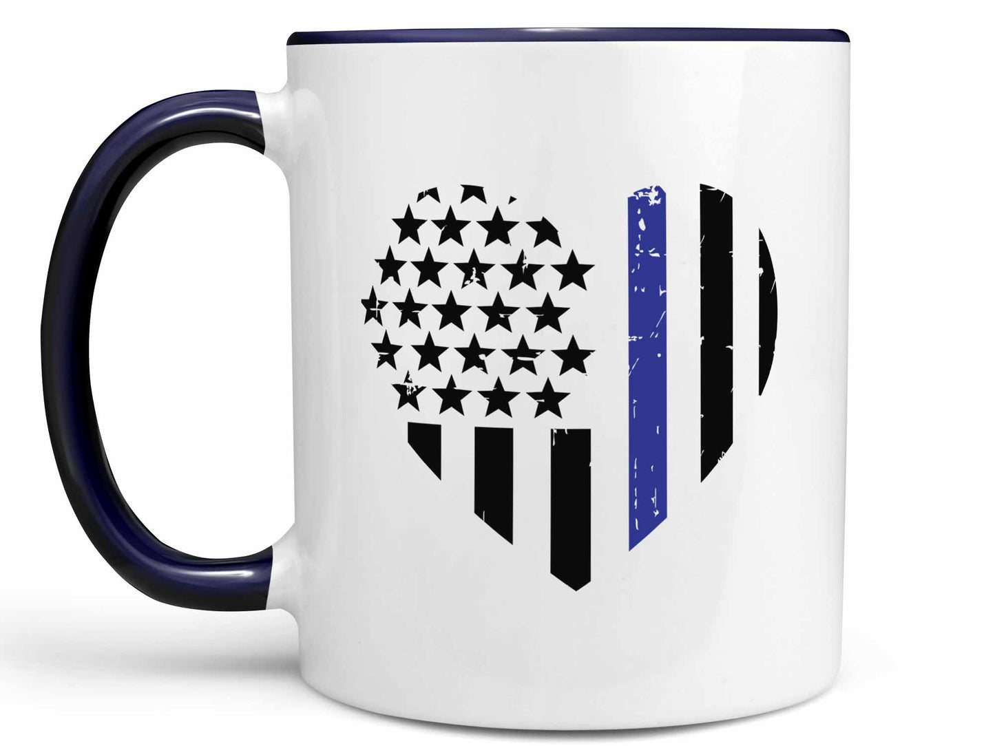 Police Heart Coffee Mug