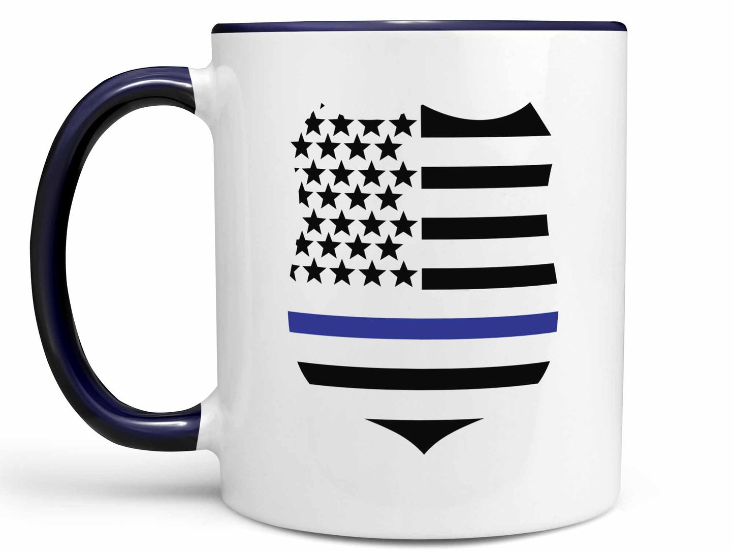 Blue Thin Line Coffee Mug