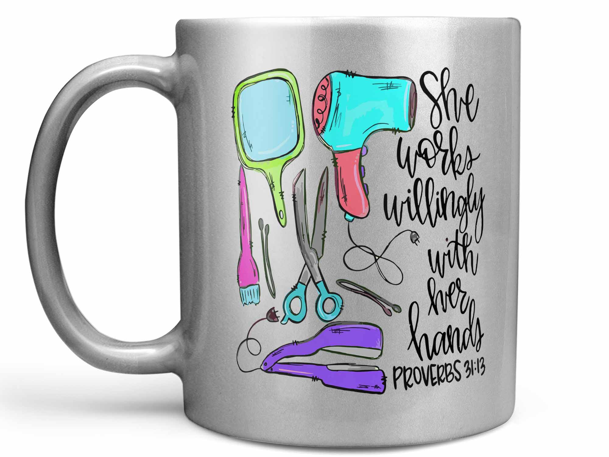 With Her Hands Stylist Coffee Mug