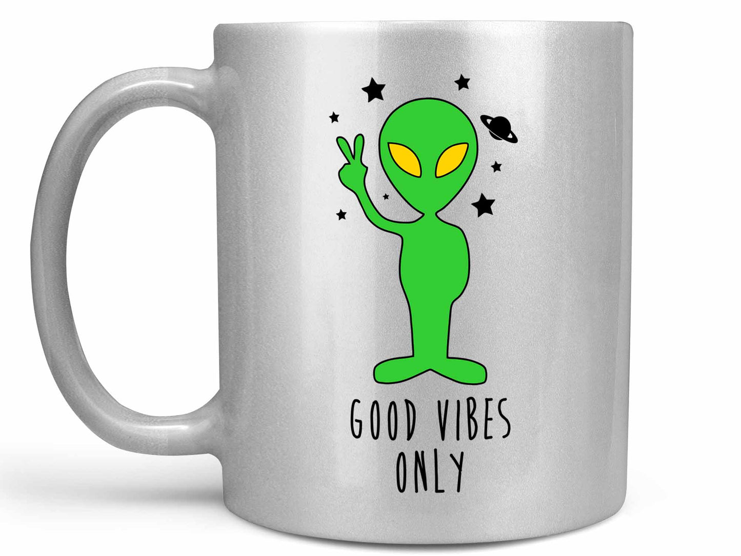 Good Vibes Only Alien Coffee Mug