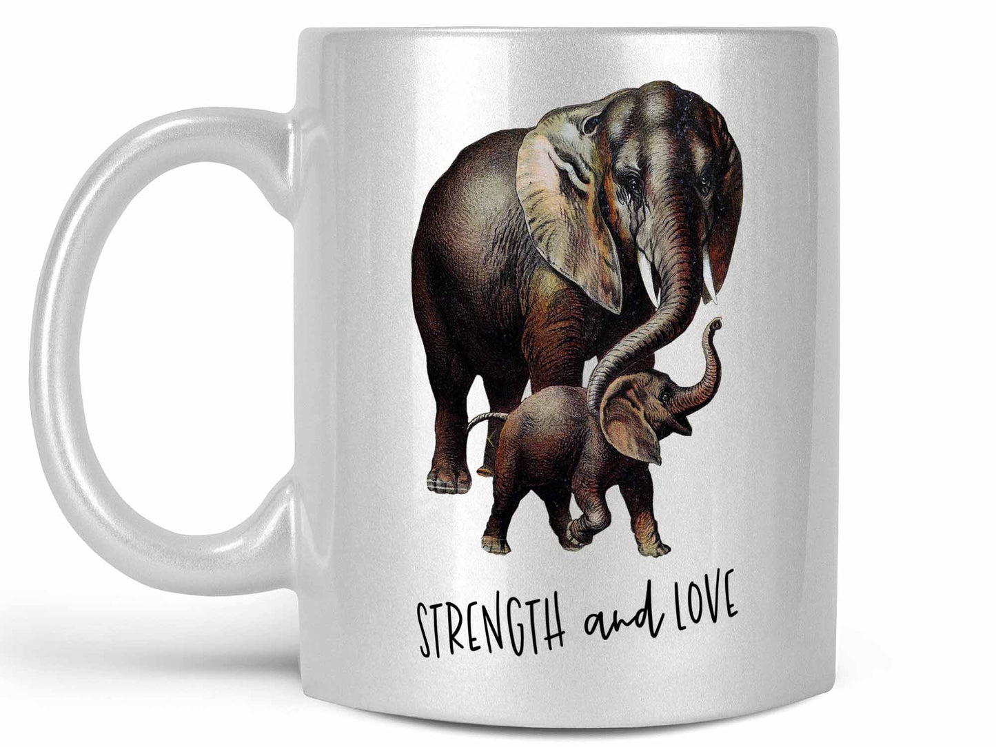 Strength and Love Elephant Coffee Mug
