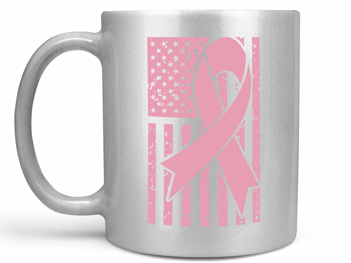 Pink Ribbon Flag Coffee Mug