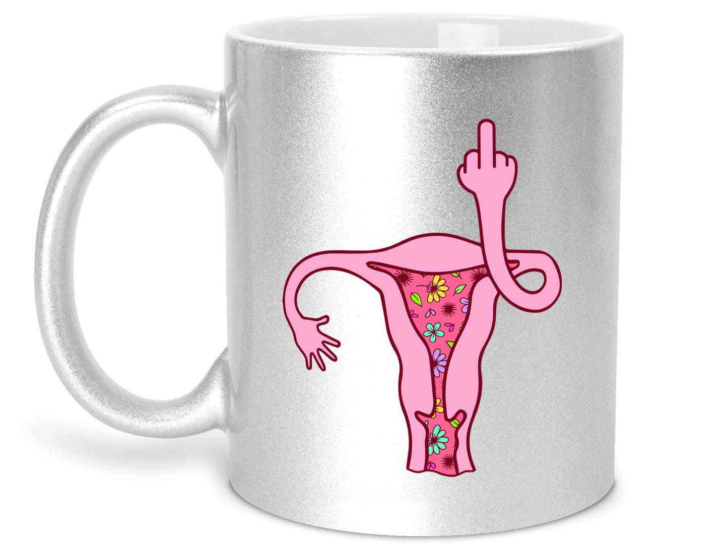 Uterus Middle Finger Coffee Mug