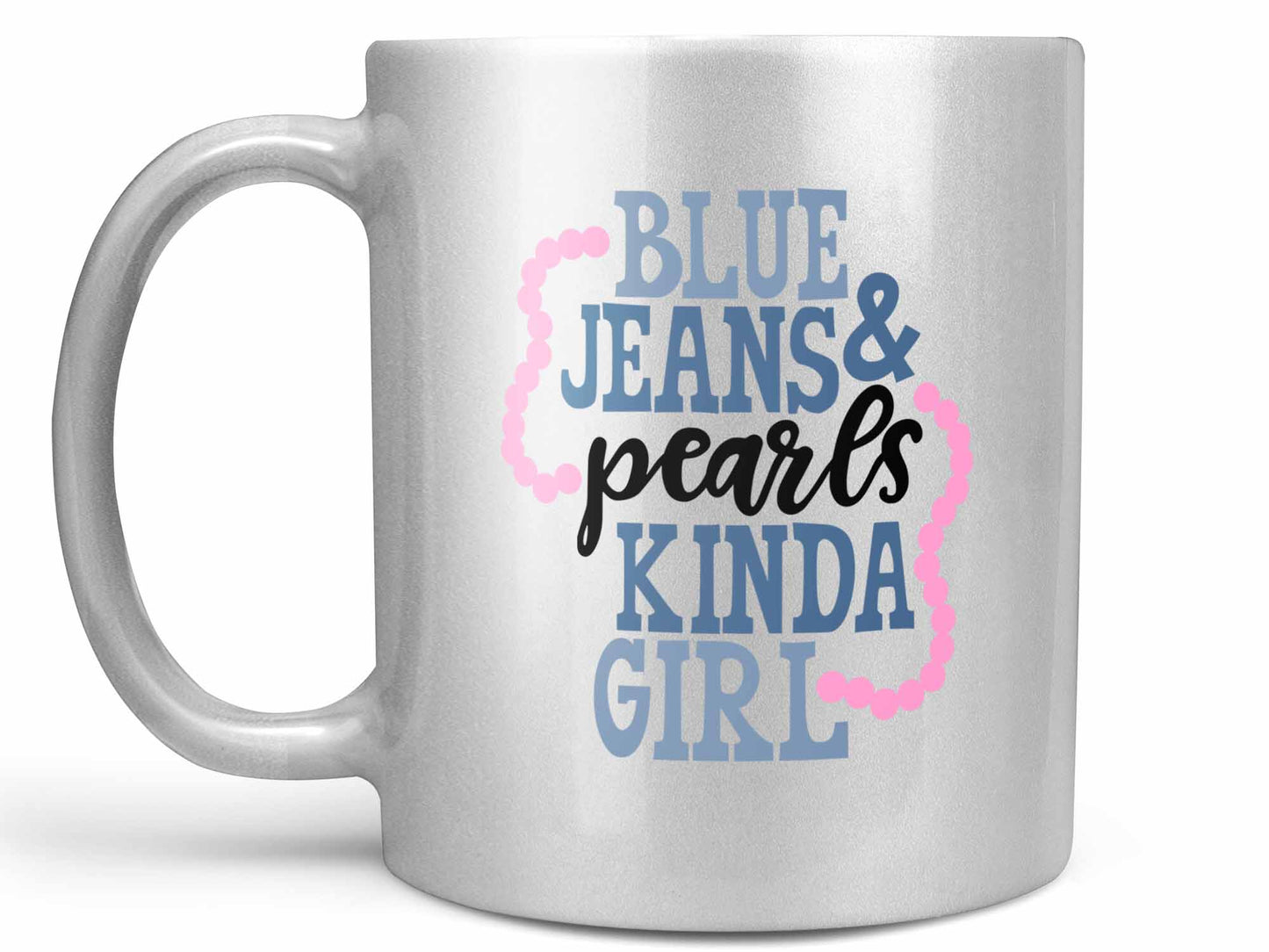 Blue Jeans and Pearls Coffee Mug