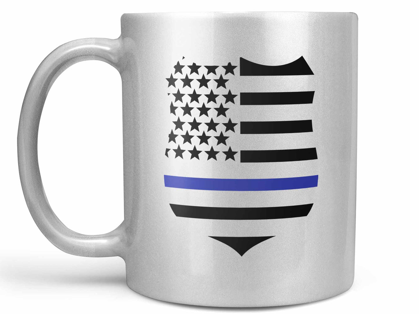 Blue Thin Line Coffee Mug