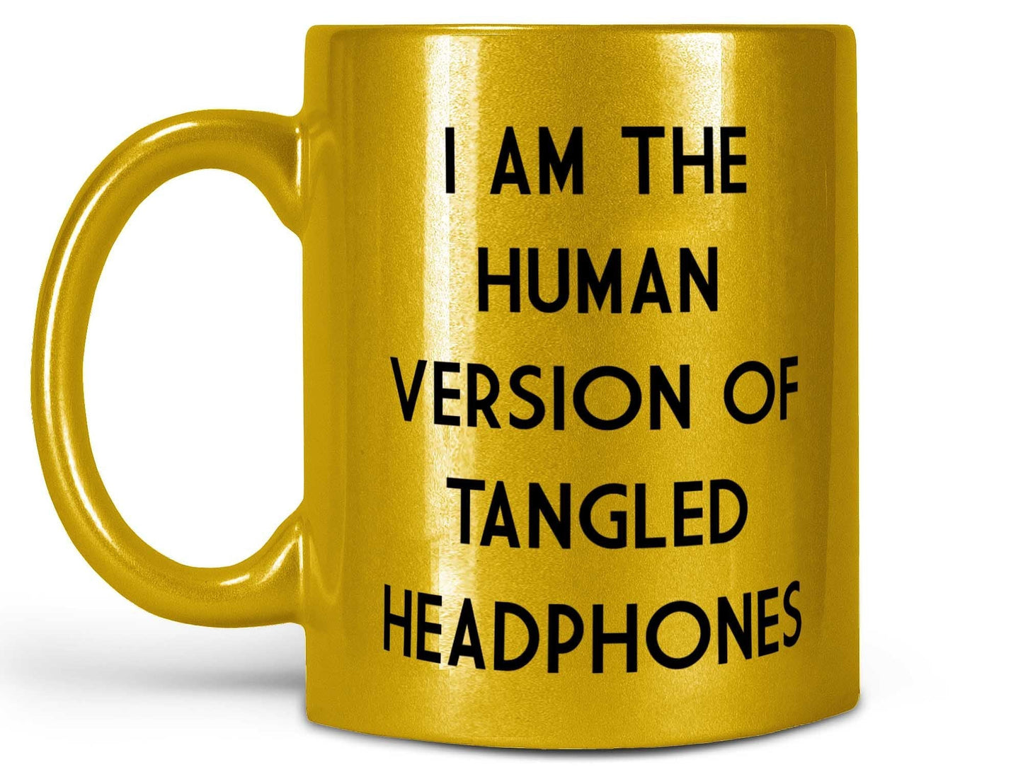 Tangled Headphones Coffee Mug