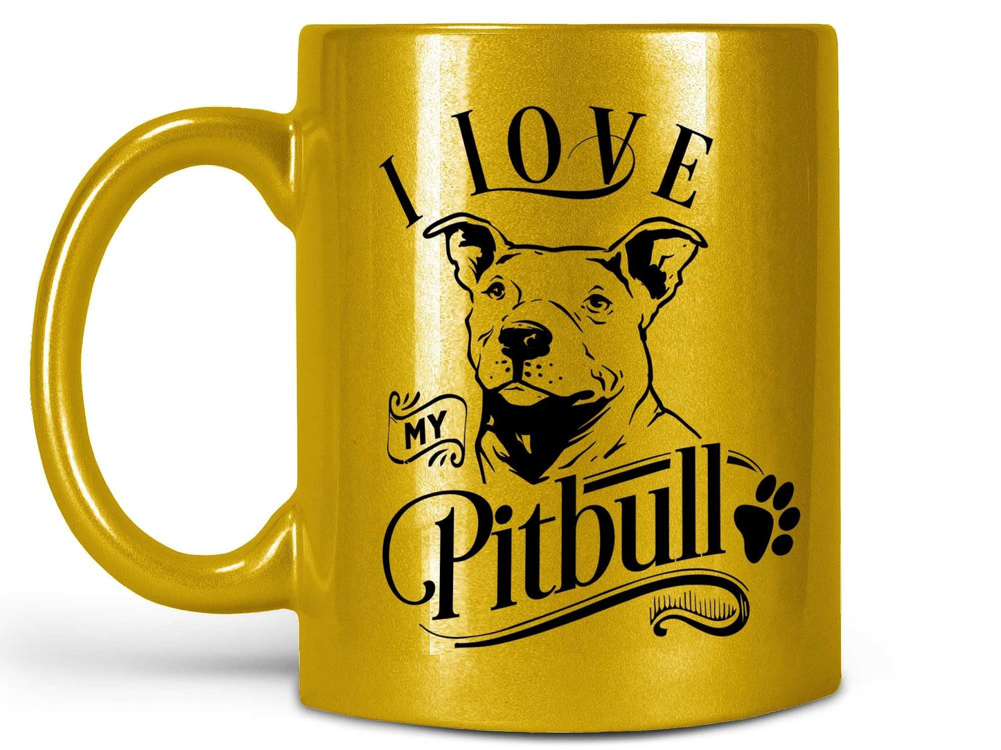 I Love My Pitbull Coffee Mug