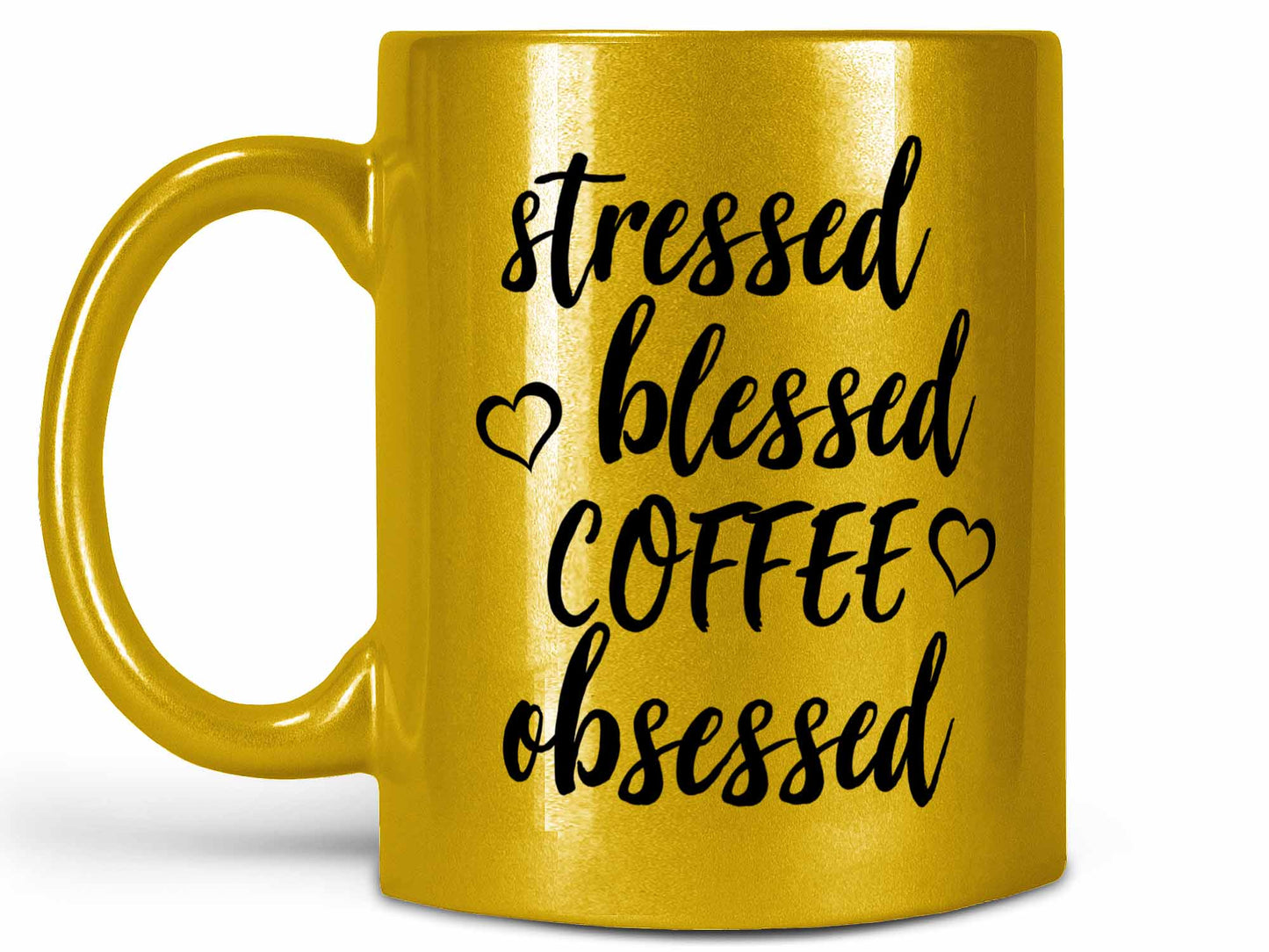 Stressed Blessed Coffee Obsessed Coffee Mug