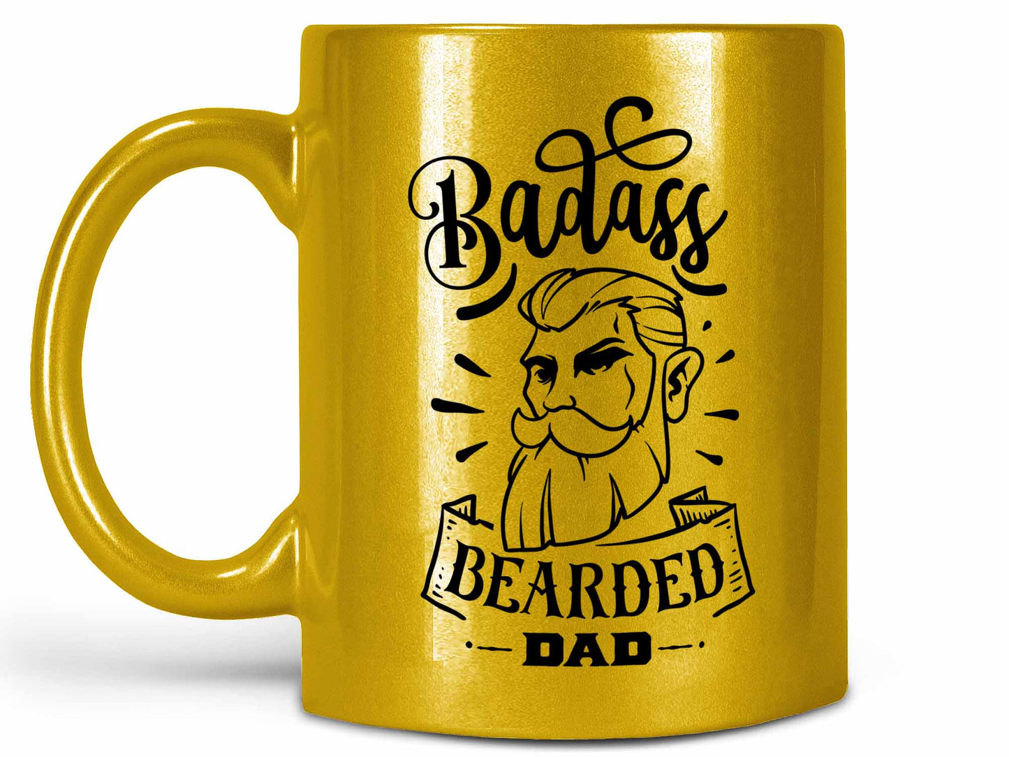 Badass Bearded Dad Coffee Mug